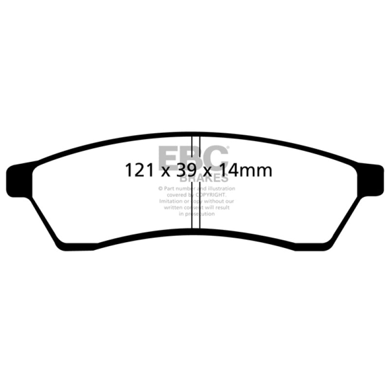 EBC 04-06 Chevrolet Epica 2.5 Ultimax2 Rear Brake Pads