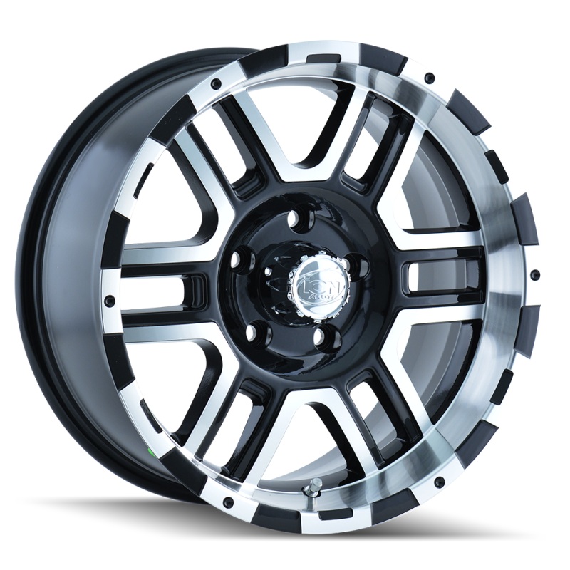ION Type 179 17×8 / 5×114.3 BP / 10mm Offset / 83.82mm Hub Black/Machined Wheel