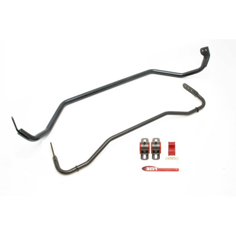 BMR 08-09 Pontiac G8 Front & Rear Sway Bar Kit w/ Bushings – Black Hammertone