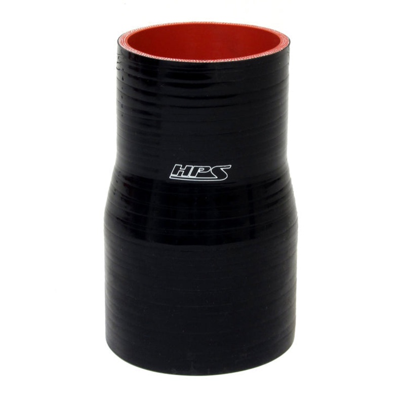 HPS 3-1/2″ – 4-1/4″ 4-ply Reinforced Silicone Straight Coupler Hose | Universal (HTSR-350-425-L5-BLK)