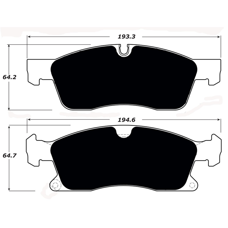 Porterfield Brake Pads for 2013 JEEP GRAND CHEROKEE – w/ 330mm Front Disc