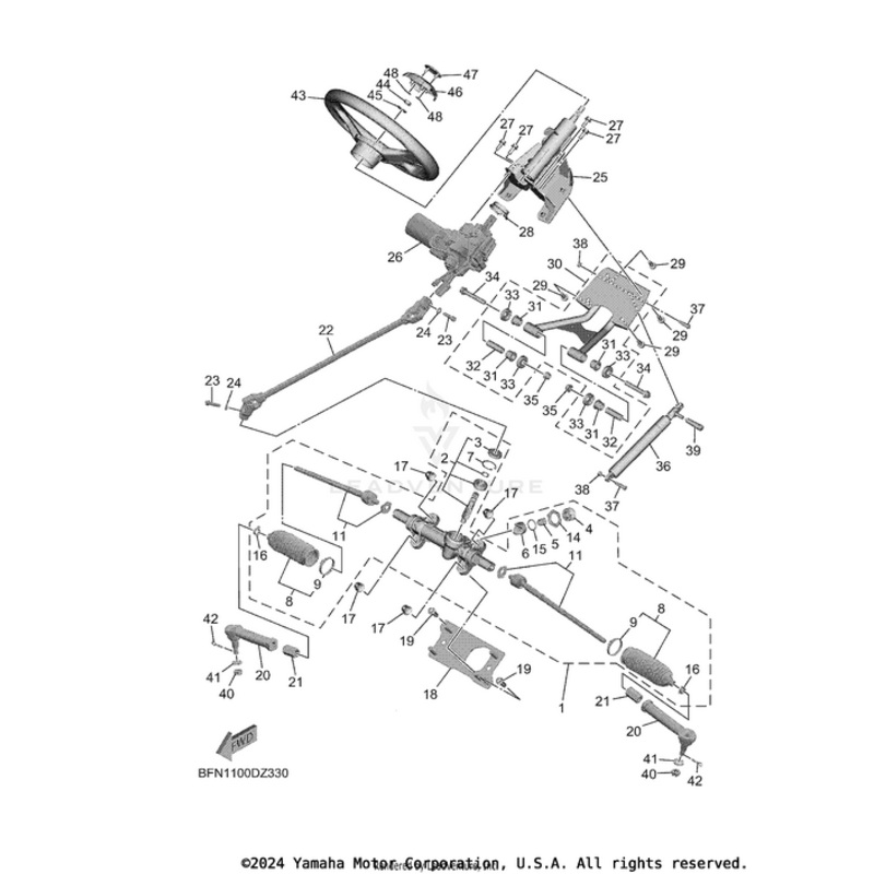 Power Stearing Actuator Assembly by Yamaha
