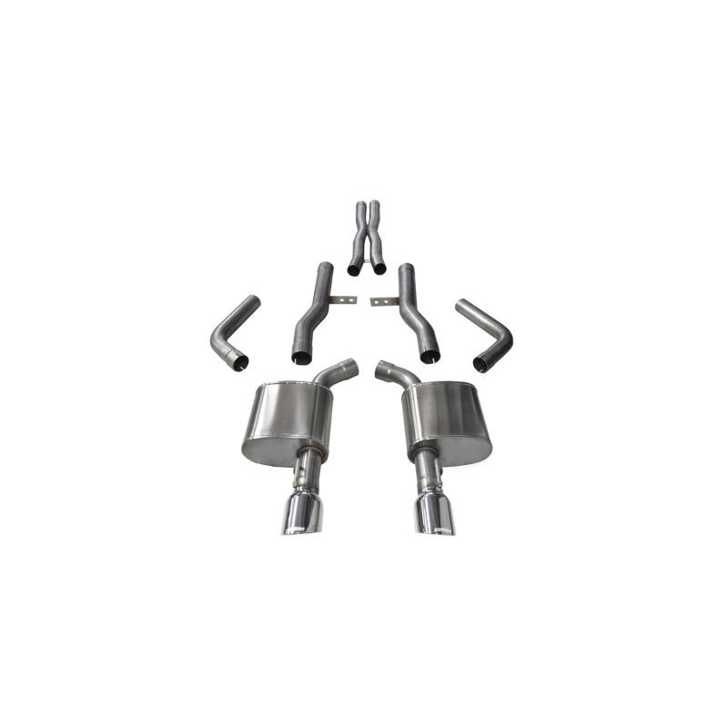 Corsa 15-16 Dodge Charger SRT/Scat Pack/R/T 6.4L Polished Xtreme Cat-Back Exhaust