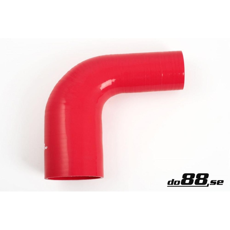 Silicone Hose Red 90 degree 2,25 – 2,75”