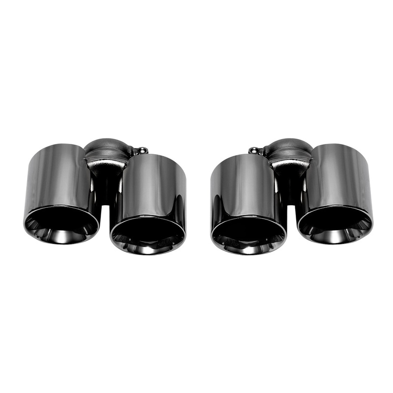 SOUL 12-16 Porsche 991.1 Carrera Base (without PSE) Bolt On Exhaust Tips – Black Chrome