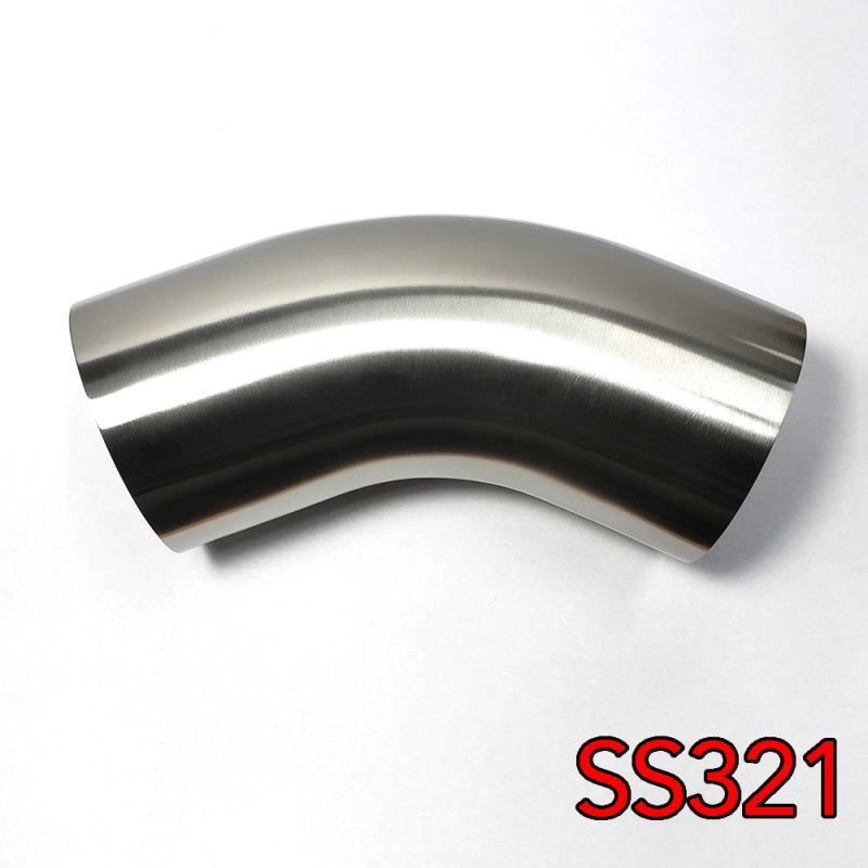 Stainless Bros 2in SS321 45 Degree Mandrel Bend Elbow 1.5D – 16GA/.065in Wall – Leg