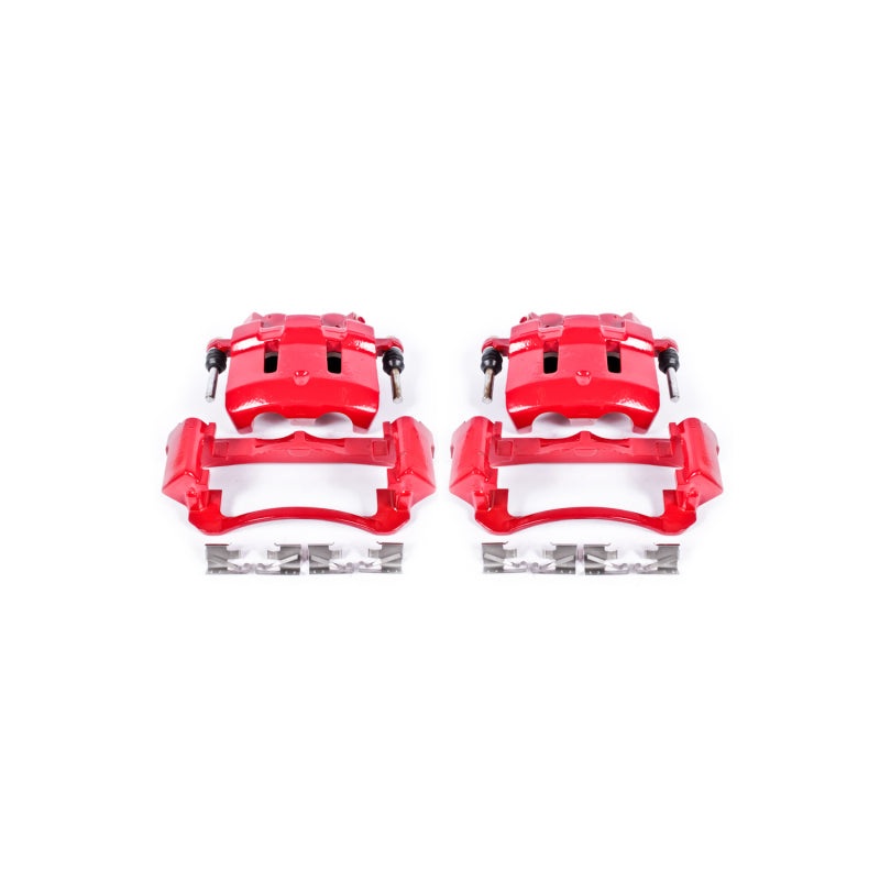 Power Stop 00-05 Ford Excursion Front Red Calipers w/Brackets – Pair
