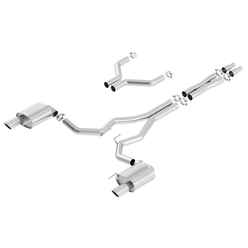 Borla Cat-Back Exhaust System – S-Type | 2015-2017 Ford Mustang Coupe 5.0L (140629)
