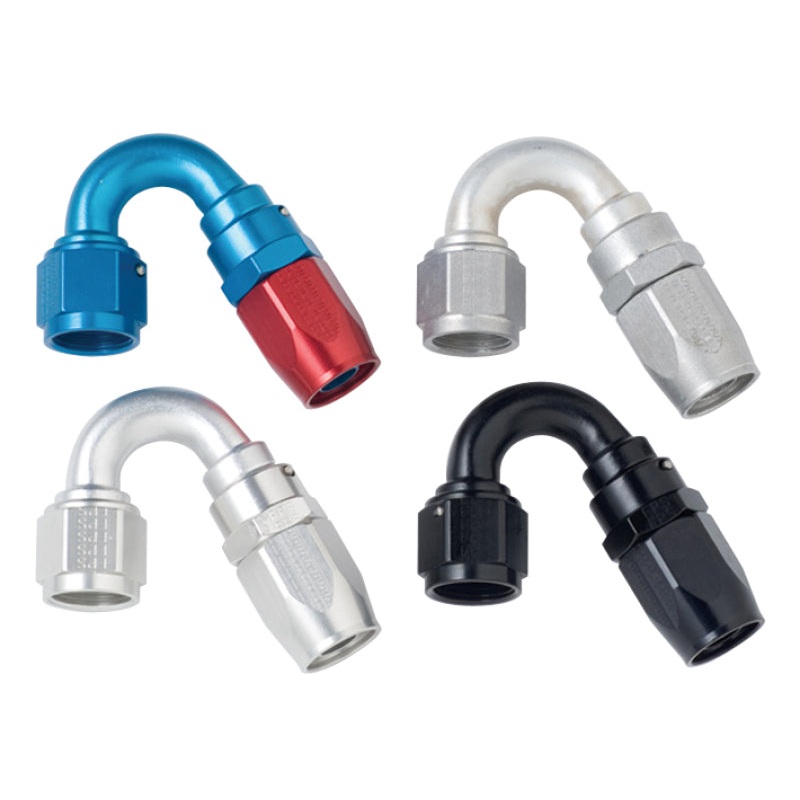 Fragola -6AN x 150 Degree Power Flow Hose End – Black