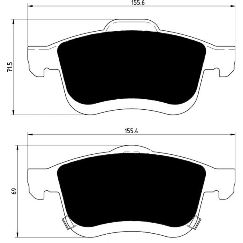 Porterfield Brake Pads for 2016 FIAT 500L