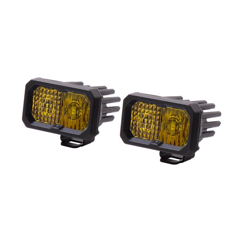 Diode Dynamics Stage Series 2 In LED Pod Sport – Yellow Combo Standard ABL (Pair)