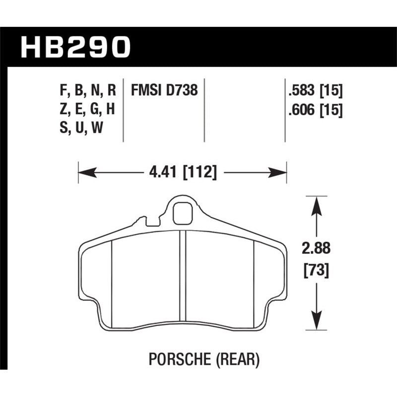 Hawk 99-08 Porsche 911 (996) Carrera 4 / 97-04 Porsche Boxster DTC-30 Race Rear Brake Pads