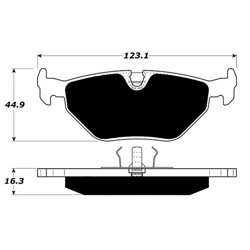 Porterfield Brake Pads for 1996 BMW 328 Series E36