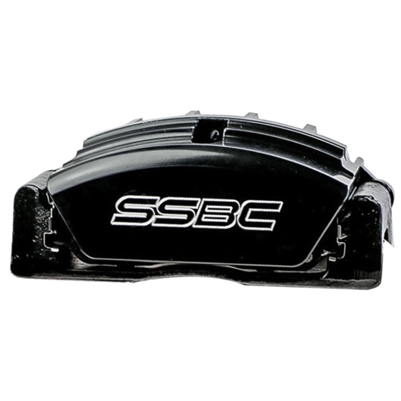American Made Tri-Power 3-Piston Front Caliper Assembly W/Pads. Black CPA-22135-2AB