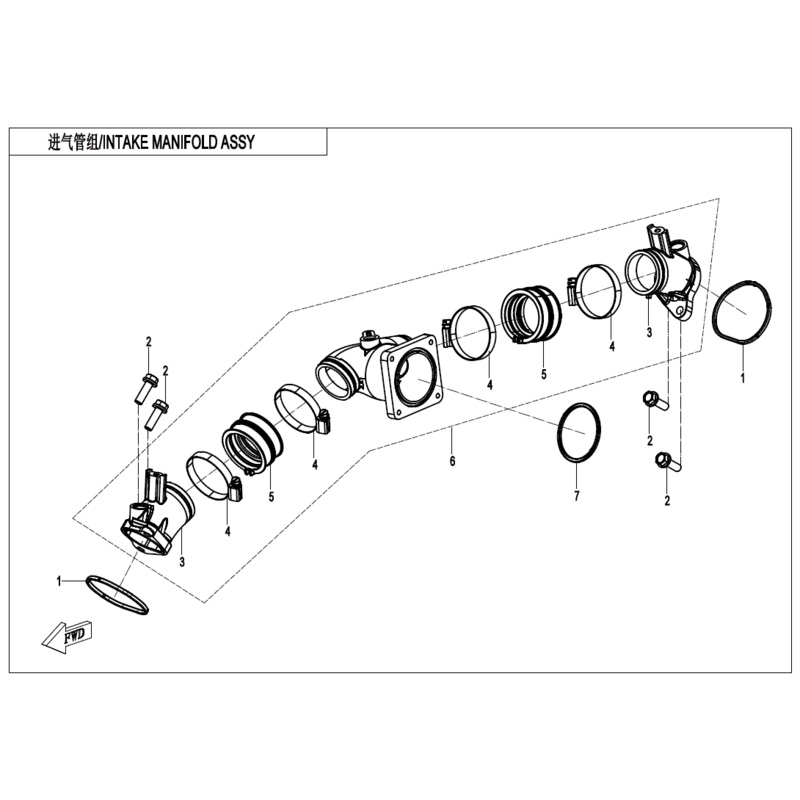 Auxiliary Intake Manifold by CF Moto
