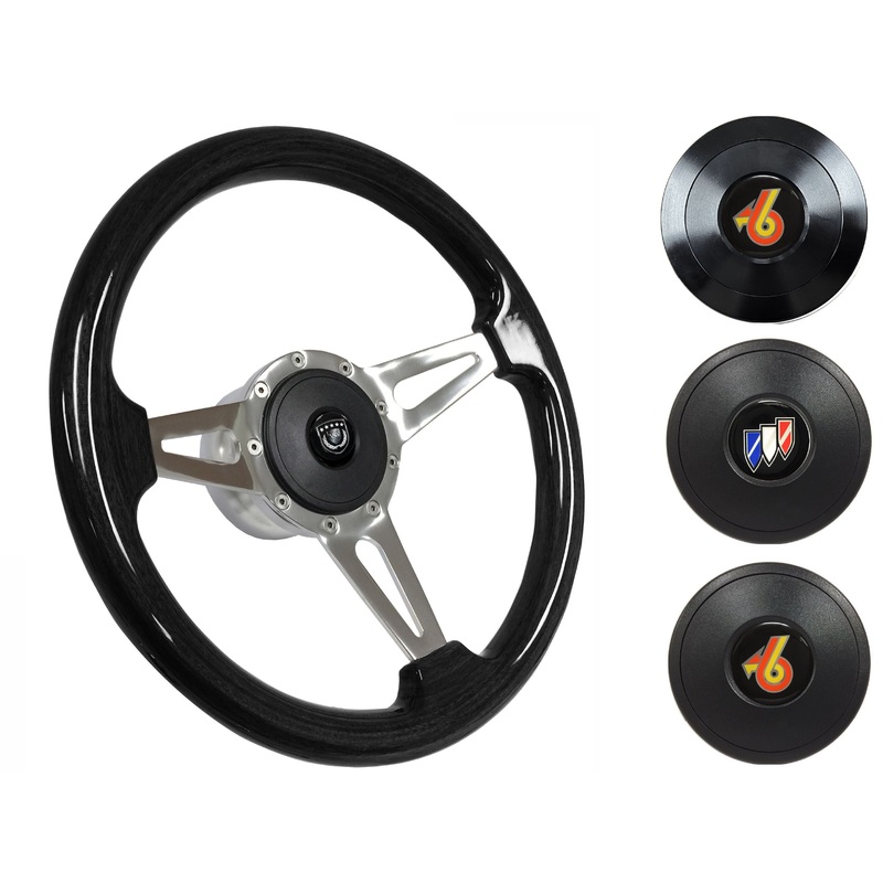 1969-89 Buick Steering Wheel Kit | Black Ash Wood | ST3077