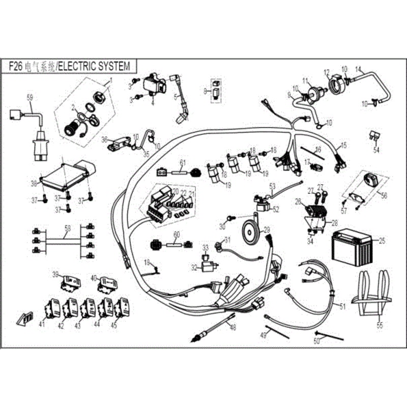 Starter Relay Cable by CF Moto