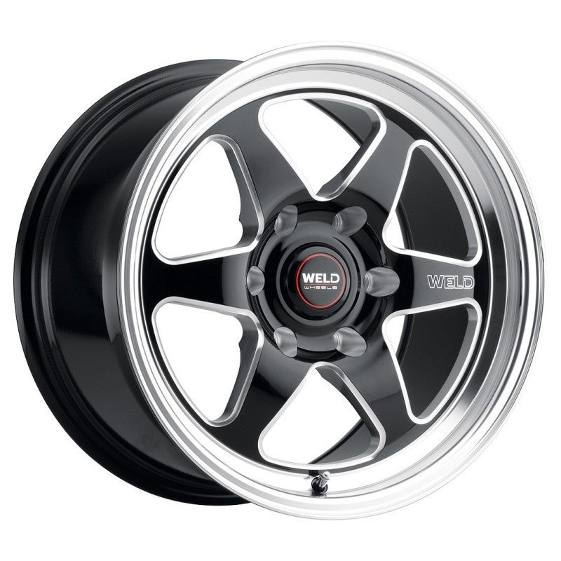 Weld S156 17×11 Ventura 6 Drag 6×127 ET36 BS7.375 Gloss BLK MIL DIA 78.1