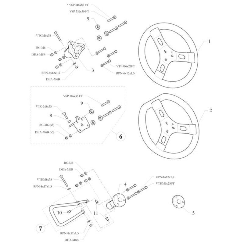 9. 20.3615.10-BL Birel M6 Countersunk Washer