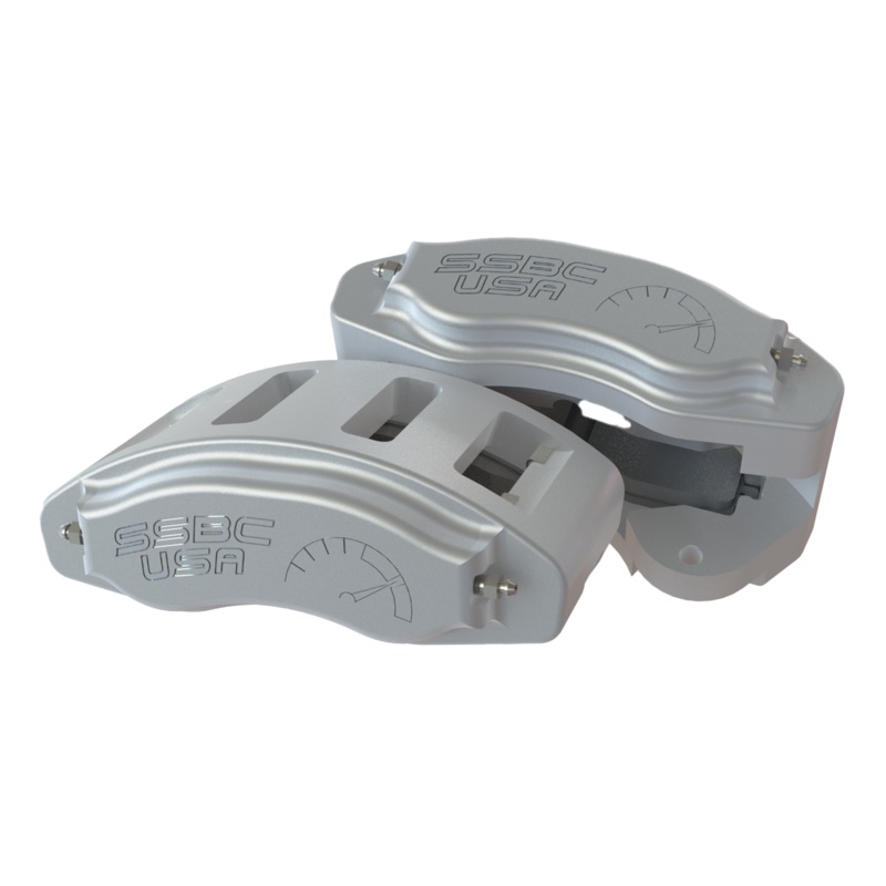 American Made R6-Redline 6 Piston Billet Aluminum Direct Fit Front Caliper Upgrade Kit. Clear A550-20