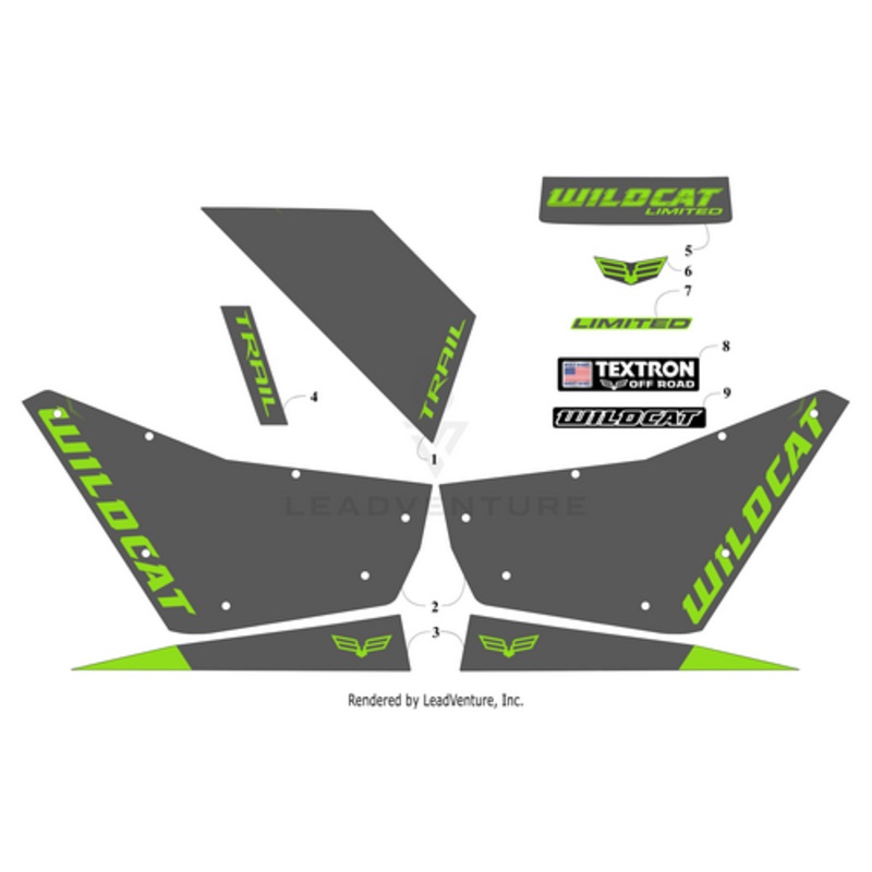 Door Decal-Left (Wildcat) by Arctic Cat