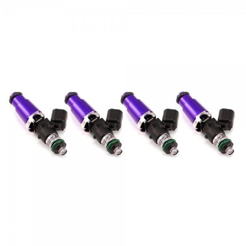 Injector Dynamics ID1700-XDS, for SE-R Spec V / QR25DE.  14mm (grey) adapter top. Set of 4.