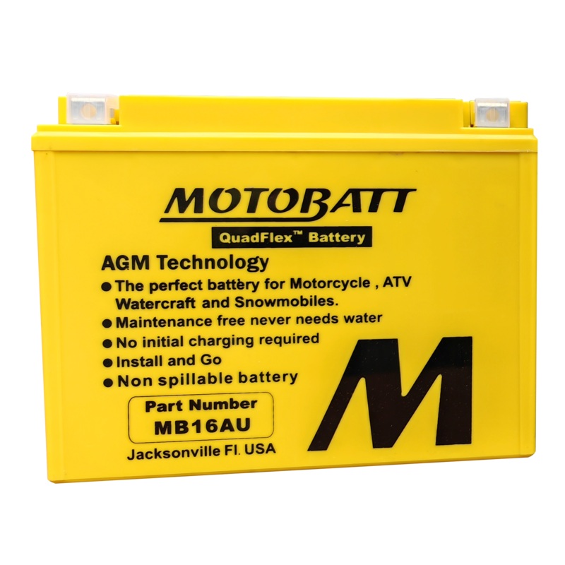 Mb16Au Sealed Factory Activated AGM Battery by MotoBatt