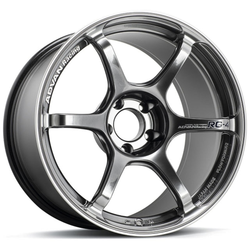 Advan RG-4 Wheel – 18×9.5 +45 | 5×100 | Racing Hyper Black & Ring