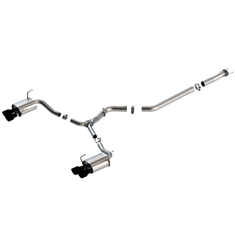 Borla Catback Exhaust S-Type Black Chrome Tip – 15-21 WRX/STI