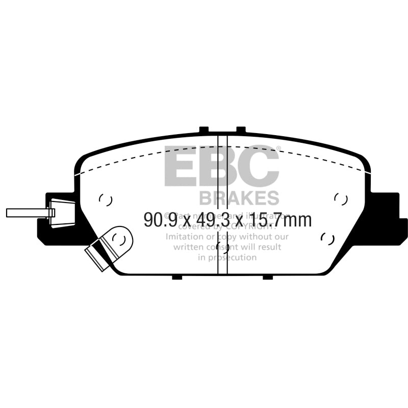 EBC 2017+ Honda CR-V 1.5L Turbo Greenstuff Rear Brake Pads