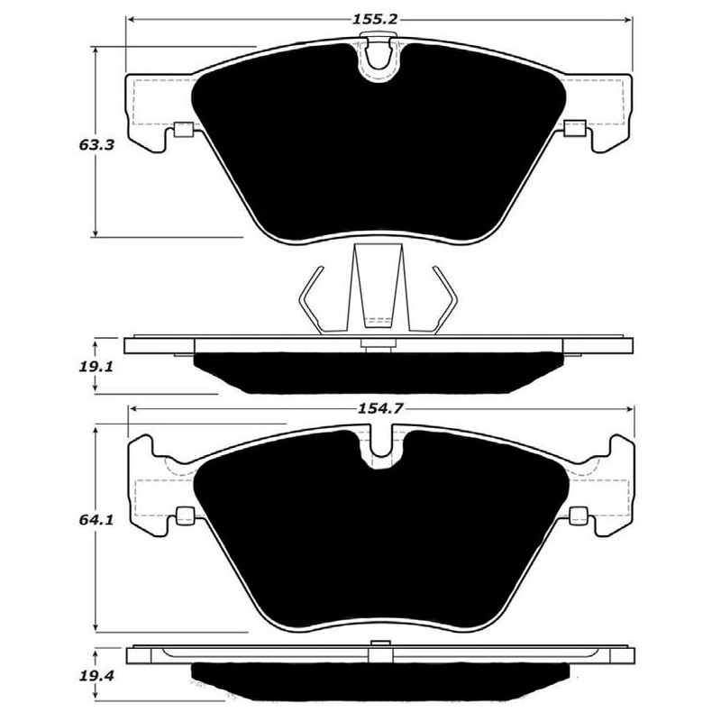 Porterfield Brake Pads for 2012 BMW Z4 sDrive28i