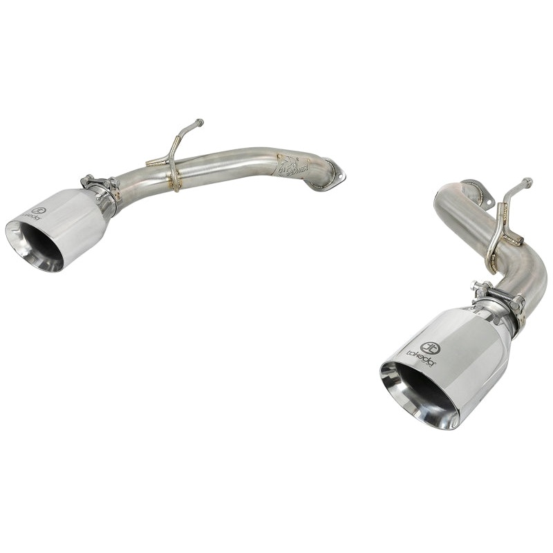 aFe Takeda 2.5in 304 SS Axle-Back Exhaust w/ Polished Tips Infiniti Q50 V6-3.0L 2016-2018 | 49-36130NM-P