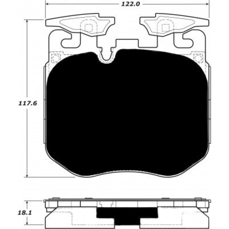 Porterfield Brake Pads for 2017 BMW 750iX M Sport Pkg
