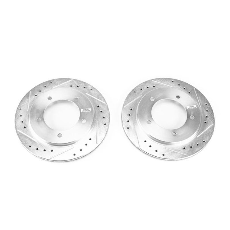 Power Stop 99-04 Chevrolet Tracker Front Evolution Drilled & Slotted Rotors – Pair