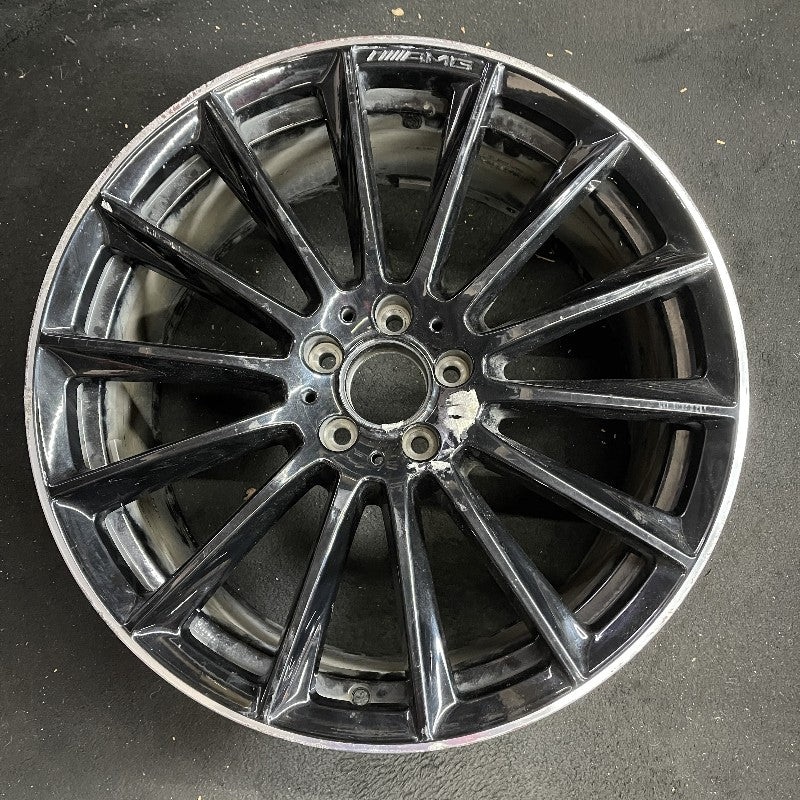 20″ MERCEDES S-CLASS 24 223 Type S models Sedan S500 20×9 14 spoke machined black Original OEM Wheel Rim