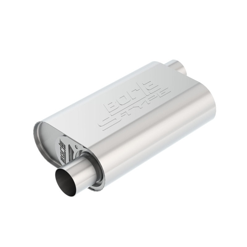 Borla CrateMuffler SBC Hot 350/383 2.5in Offset/Center 14in x 4.35in x 9in S-Type Muffler