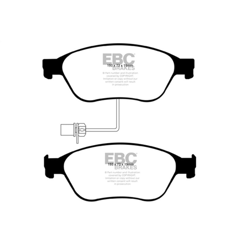 EBC 03-10 Audi A8 Quattro 4.2 Redstuff Front Brake Pads
