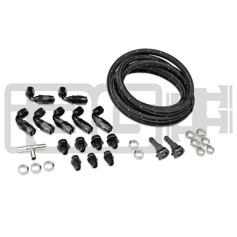 IAG Braided Fuel Line & Fitting Kit For IAG Top Feed Fuel Rails & -6 Aeromotive FPR – 2002-2014 WRX / 2004-2021 STI*