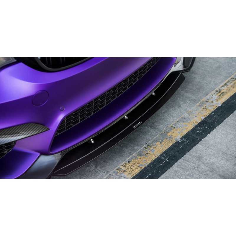 Vorsteiner 2014+ BMW M3/M4 (F8X) VRS GTS-V Front Add On Spoiler Carbon Fiber PP 2×2 Glossy