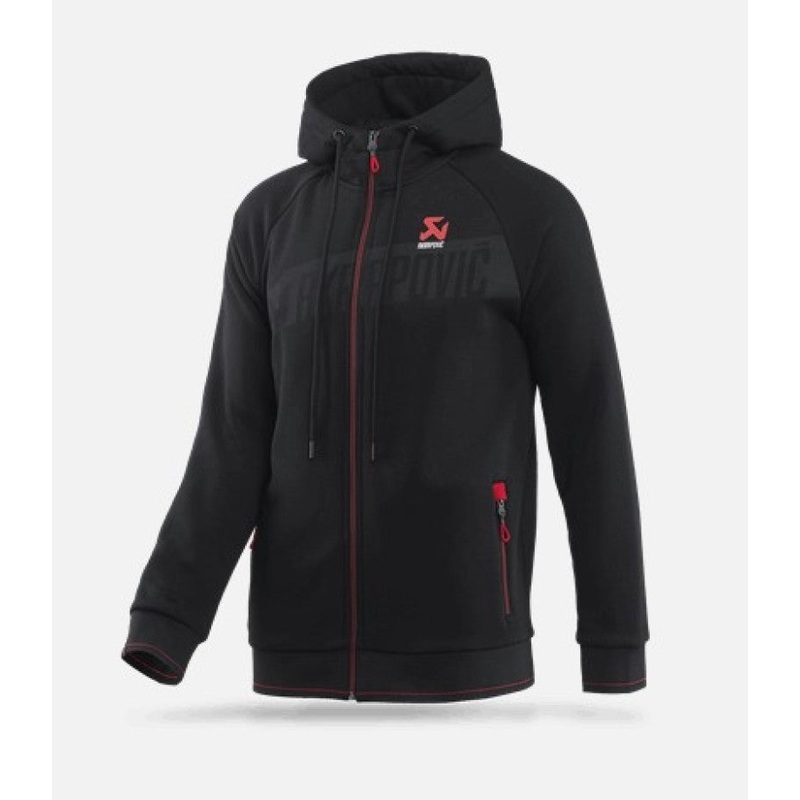 Akrapovic Mens Corpo Zip Hoodie Black – XL