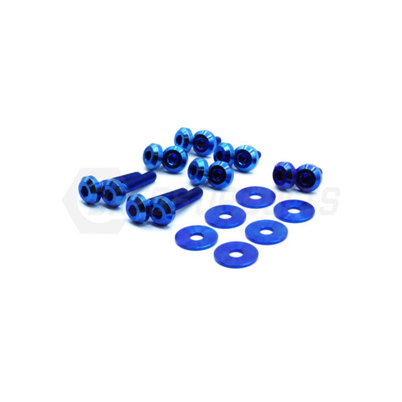 Dress Up Bolts 16-21 Civic Si Titanium Hardware Trunk Kit | Black | HON-051-Ti-BLK