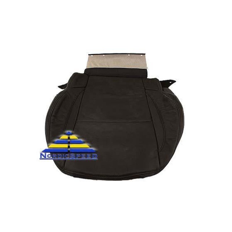 Leather Seat Cover B10 Black Front RH Passenger Side Bottom OEM SAAB