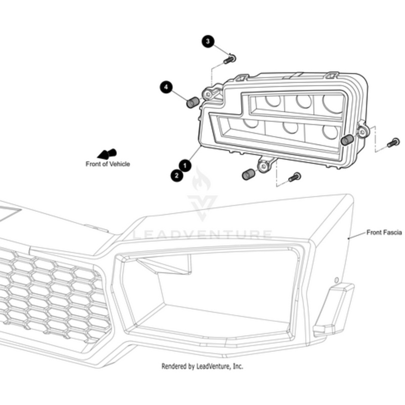 Spring Hb Headlight by Arctic Cat
