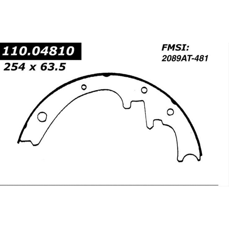 Porterfield Brake Shoes for 1987 LINCOLN TOWN CAR