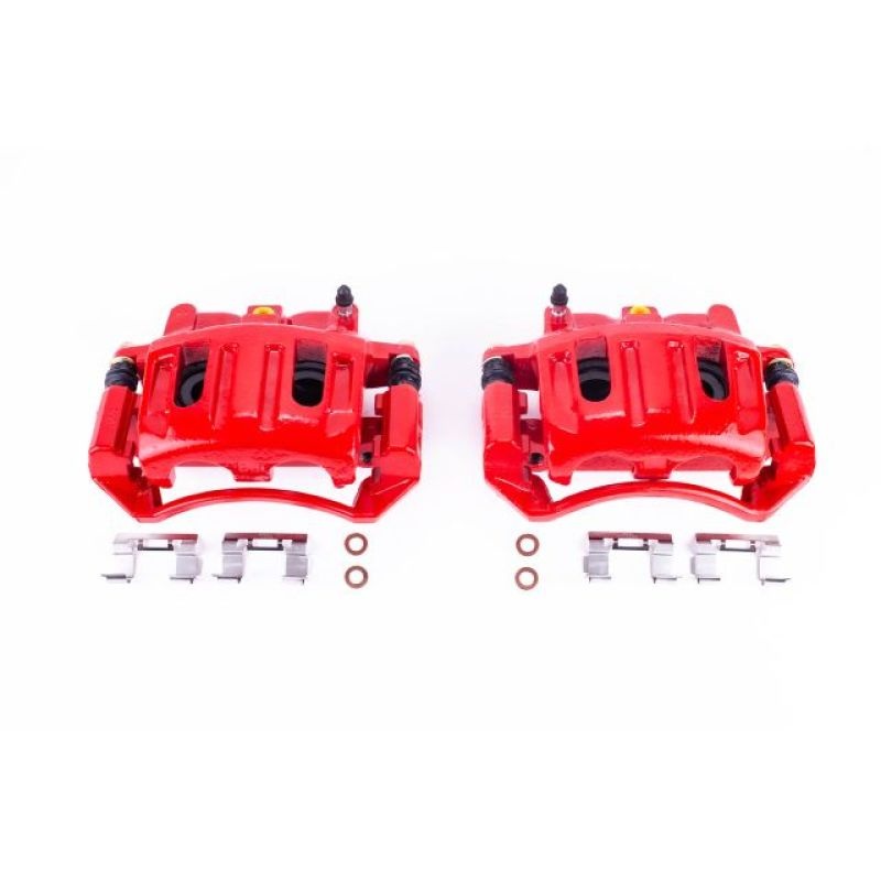 Power Stop 03-04 Dodge Dakota Front Red Calipers w/Brackets – Pair