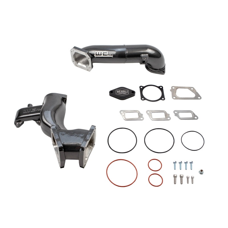 Wehrli 11-16 Chevrolet 6.6L LML Duramax High Flow Y-Bridge Kit – Semi-Gloss Black