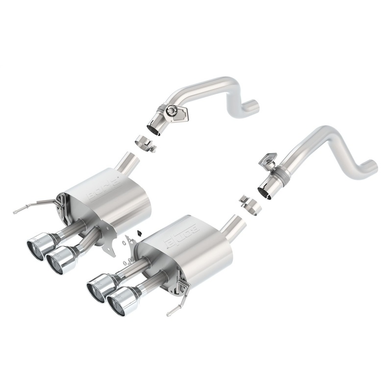 Borla Axle-Back Exhaust System – S-Type | 2014-2018 Chevrolet Corvette 6.2L (11877)