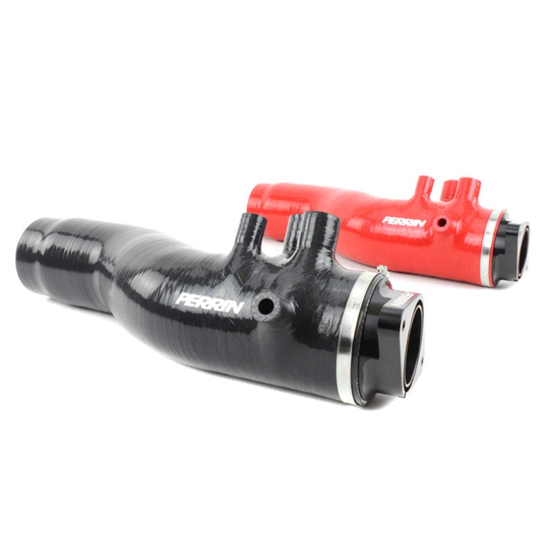 Perrin 2015+ Subaru WRX Black 3in Turbo Inlet Hose w/ Nozzle