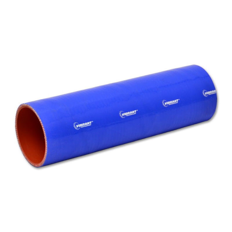 Vibrant 4 Ply Reinforced Silicone Straight Hose Coupling – 5in I.D. x 12in long (BLUE)