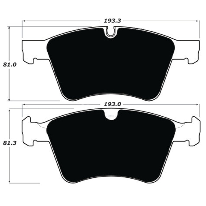 Porterfield Brake Pads for 2008 MERCEDES-BENZ GL450 w/373mm Front Rotor